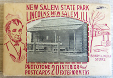 Lincoln's New Salem State Park 20 Phototone Postcards Packet 1942 #1 picture