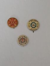 Vintage Methodist Epworth League PIN BACK Button Lot of 3 picture