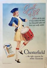 1938 Chesterfield Cigarette Vintage Ad happy smokers really satisfies picture