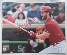 Bryce Harper Red Ink Signed Autographed Photo Authentic 8x10 w/ COA picture