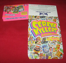 2012 WAX-EYE CEREAL KILLERS SERIES 2 FLATTENED HOBBY DISPLAY BOX picture