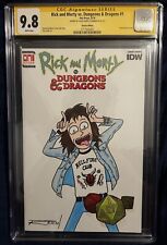 DAVID ANGELO ROMAN CGC SIGNATURE SERIES 9.8 STRANGER THINGS RICK  & MORTY SKETCH picture
