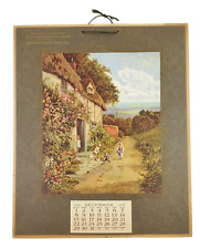 1929 Advertising Calendar First National Bank & Mankato Loan Sherrin Painting picture
