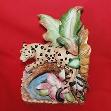 Fitz & Floyd Exotic Jungle Stalking Leopard Bookend Home Decor picture
