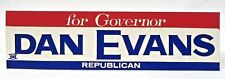 1964 FOR GOVERNOR DAN EVANS REPUBLICAN Washington unused 12