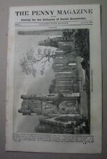 1835 paper: ORANGUTAN Surrey; KILDARE Cathedral Ireland; TENERIFE; apple cider picture