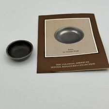 The Colonial American Pewter Miniatures Collection Basin By Nathan Frink - picture
