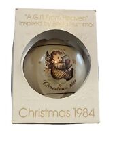 Vintage 1984 Schmid Berta Hummel A Gift From Heaven Christmas Glass Ornament picture