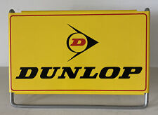 DUNLOP POINT OF SALE TIRE DISPLAY STAND METAL CLASSIC YELLOW RED BLACK VINTAGE picture
