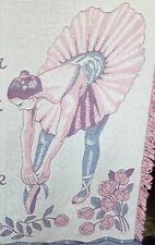 Woven Tapestry Made In Spain Dance With Your Heart And A Ballerina You Shall Be picture