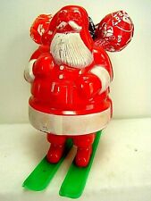 Vintage E Rosen/Rosbro Santa on Skis Candy Container  OUTSTANDING CLASSIC picture