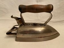 VINTAGE ANTIQUE 100 YEAR OLD WESTINGHOUSE AUTOMATIC IRON HEAVY WOOD HANDLE RARE picture
