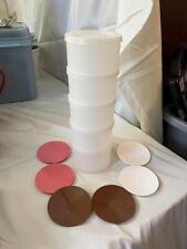 Tupperware Set OF 6 Stackable Ice Cookie Sandwich Maker Set  #1728 Vintage picture