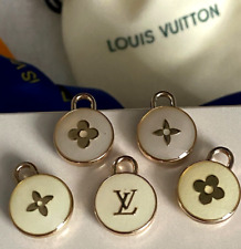 Lot of 5 Designer Louis Vuitton LV Button Zipperpull Double sided 15 mm 0,59 in picture