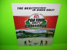 PGA Tour Golf Challenge Original Video Arcade Game Flyer EA Sports Vintage Retro picture