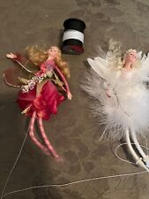 2 Fairy figurine set White and pink 5