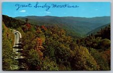 Tennessee Great Smoky Mountains National Park Newfound Gap Oconaluftee Postcard picture