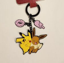 Loungefly Pokemon Pikachu & Eevee Sweet Treat Donut Ice Cream Keychain NEW picture