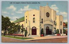 Postcard Lakeland FL St. Joseph's Catholic Church picture