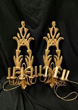 CANDELABRA,  LG-Wood Candle Electric Wall Decor Halloween prop.Repair,Repurpose picture