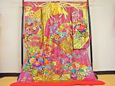 Japanese Kimono Uchikake Wedding Pure Silk japan 1636 picture