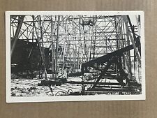 Postcard RPPC Kilgore TX Texas Oil Wells Rigs Downtown Business District Vintage picture