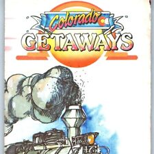 1985 Colorado Getaways Conoco Oil KCNC TV NEWS Illustrated Cartoon Road Map 4E picture