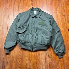 USAF Flyers Jacket Mens Size XL CWU-45/P Aramid FR Cold Weather Green 2014 picture