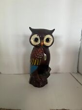 vintage redware owl ashtray picture