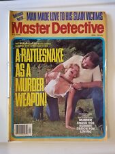 Master Detective Magazine APRIL 1981 RATTLESNAKE MURDER WEAPON True Crime Pulp picture