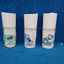 3 Vintage Welch's Jelly Jars Tom and Jerry Glasses 1991 Sports Set picture