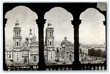 c1930's The Cathedral at Mexico Unposted Vintage RPPC Photo Postcard picture