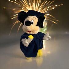 Vintage Walt Disney World Disney Parks Graduation Mickey Mouse Soft Plush Rare picture