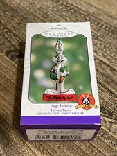 Hallmark Looney Tunes Bugs Bunny Pressed Tin Keepsake Ornament 2000 NOS picture