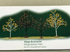 Dept 56 Village AUTUMN TREES Set Of 4  NEW In Box  52975 picture