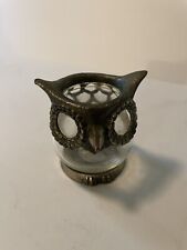 Vintage Glass Pewter Candle Holder picture