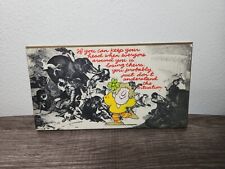 Vintage American Greetings Homemade Shalacked Desk Or Wall Piece picture