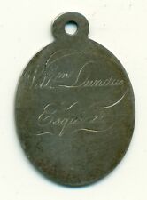 Street Book Seller's Badge Edinburgh Scotland C. 1800 Sterling Silver picture