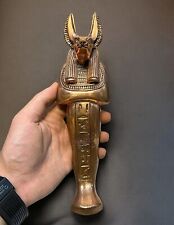 Rare Antique Pharaonic Anubis Statue Ancient Egyptian God of the Death BC picture