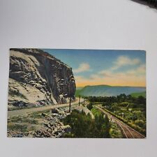 US Highway 40 Linen Postcard Between Craig & Steamboat Springs Railroad Track picture