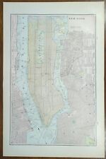 Vintage 1901 NEW YORK CITY MANHATTAN Map 14