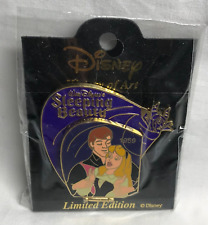 Disney Sleeping Beauty Aurora & Prince History Of Art Japan 2002 LE2000 Pin New. picture