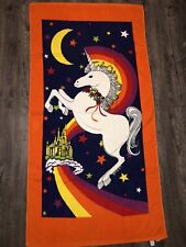 Jay Franco Vintage Beach Towel Unicorn Rainbow Retro Psychedelic picture