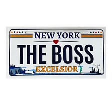 NEW YORK- THE BOSS: Souvenir License Plate for Art, Craft, Gift, Decoration picture
