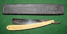 Antique GEORGE WOSTENHOLM, Sheffield I-XL Hollow Ground Straight Razor In Box picture