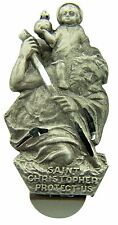 N.G. Pewter Saint Christopher the Christ Bearer Auto Visor Clip, 1 3/4 Inch picture