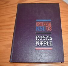 1963 Royal Purple Centennial Kansas State University Hard Cover Yearbook Vol. 63 picture