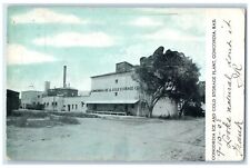 1908 Concordia Ice Cold Storage Plant Building Concordia Kansas Vintage Postcard picture