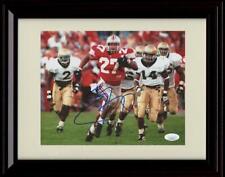 16x20 Gallery Frame Eddie George Autograph Promo Print - Ohio State- Running picture