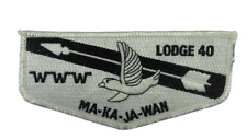 Ma-Ka-Ja-Wan Lodge 40 Northeast Illinois Council IL Flap White Bdr (TN627) picture